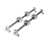 Glissière à roulement linéaire pour rail coulissan Rail linéaire rond 12 mm, arbre linéaire 400 mm + boîtier de roulement linéaire SCS10UU + pince de rail linéaire SK12 for guide linéaire(300mm)