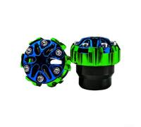 Glissière Anti-Chute Fourche CNC Universelle pour moto Glissière(Green) | Alliage pour aluminium pour robuste, finition lisse, résistance pour usure, taille 5cm, protection chocs latéraux