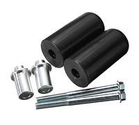 Glissière de cadre de moto universelle de 10 mm, protection contre les collisions pour Yamaha, Suzuki, Honda (2 pièces) (noir)