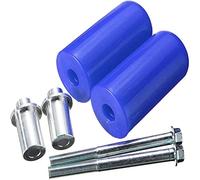 Glissière de cadre, glissière de cadre de moto universelle grande de 10 mm, protection contre les chocs pour Yamaha Suzuki Honda (2 pcs) (bleu)