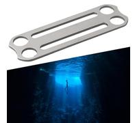 Glissière de ceinture de plongée avec anneau en D de fixation pour ceintures standard de 5,1 cm en acier inoxydable 316