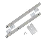 Glissière de Clavier Réglable en Acier Blanc, 1 Paire
