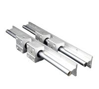 Glissière de guidage à mouvement linéaire en métal 2 jeux de guides linéaires 20 mm SBR20 300-1500 mm 2 pièces de guide linéaire SBR20 + 4 pièces de blocs SBR20UU(750mm)