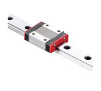 Glissière de guidage à mouvement linéaire en métal Guide Linéaire Miniature MGN9 (9 Mm, Longueur 100-1000 Mm) + Bloc Coulissant Noir Et Rouge MGN9C(215mm)