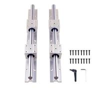 Glissière de guidage à mouvement linéaire en métal Lot de 2 rails linéaires SBR20 200-1500 mm 2 guides linéaires SBR20 + 4 blocs SBR20UU for pièces(500mm)