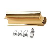 Glissière de guitare en acier inoxydable avec 4 médiators en métal, toboggan pour guitare Lap Steel Guitare Hawaï