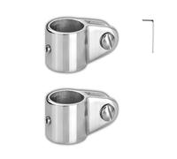 Glissière de mâchoire supérieure Bimini de qualité Marine, en acier inoxydable 316, adaptée aux tubes ronds de 3/4 "(19mm) de diamètre extérieur, quincaillerie de bateau robuste(2 pieces)