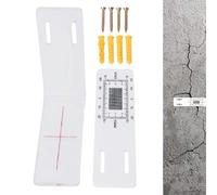 Glissière de mesure des fissures murales - Indicateur de déplacement d'angle transparent, marqueur de, instrument de interne externe, aide à l'évaluation de la réparation | Enquêtes