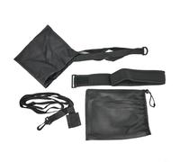 Glissière de parachute réglable pour la natation, ceinture de résistance en nylon avec crochets et boucles, équipement d'entraînement de résistance à l'eau pour adultes en piscine (40 cm, noir)