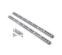 Glissière de tiroir 246 x 17 mm, 1 paire, avec roulement à billes, longueur 246 mm, largeur de rainure 17 mm, glissière à extension partielle avec butée d'extension, glissière en acier galvanisé