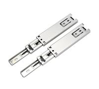 Glissière De Tiroir à Extension Complète, 225mm x 35mm, Capacité 20KG, Coulisse à Billes Sortie Totale, Rail De Guidage Pour Tiroir