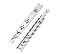 Glissière de tiroir à trois sections en acier inoxydable - Extension complète, fonctionnement fluide, réduction du bruit(70cm)