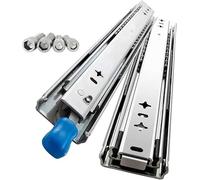 Glissière De Tiroir Charge Lourde Rails Pour Tiroirs Montage Inférieur 200-1500mm Guides Avec Roulement À Billes Supporte Jusqu'à 120kg Fonction Verrouillage(400mm)