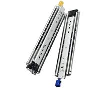 Glissière De Tiroir Pour Charges Lourdes, Industriels Coulisse De Tiroir Rails Rail Coulissante Pour Meuble Verrouillage Glissiere Pour Tiroir, Avec Serrure, Capacité De Charge 220kg(Size:28 inches)
