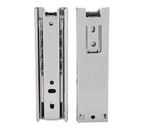 Glissière de tiroir Rail de guidage pour meubles, extension complète, mini-cuisine courte, matériel de placard à roulement à billes 5x1.37 pouces (2 pièces)