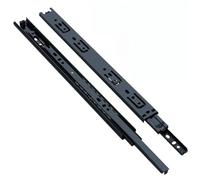 Glissière de tiroir ultra fine, options en 2 et 3 sections, idéal pour meubles de télévision et meubles de chevet, guide de glissement fluide pour tiroirs anciens