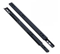 Glissière de tiroir ultra fine, options en 2 et 3 sections, idéal pour meubles de télévision et meubles de chevet, guide de glissement fluide pour tiroirs anciens