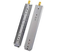 Glissière de Tiroir Usage Intensif Extension avec Serrure Coulisse Tiroir Robustes Rail Tiroir Coulissant 10 24 30in Montage Latéral Capacité De Charge Jusqu'à 300lbs 1 Paire(14in)