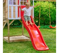 Glissière de toboggan l175 cm - h80 à 100 cm - rouge - wavy