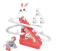 Glissière électrique avec rampe d'escalier - Ensemble de rampe motorisée, auto d'escalade automatique | Voitures d'escalade lumineuses, jeu de course éducative, rampe coulissante à tige pour enfant