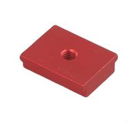 Glissière en T en alliage d'aluminium avec filetage M6/M8 pour scie de table de travail du bois, table de toupie, compatibilité des rails à onglet, 30 x 23 x 7,5 mm, pièce (M6 rouge)