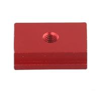 Glissière en T en alliage d'aluminium pour table de travail du bois, écrou M6/M8 compatible avec table de toupie, scie à onglet, extensions de scie de table, rouge/bleu (M6 rouge)