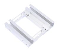 Glissière en X en Alliage D'aluminium pour Imprimante 3d | Bloc Fixe Métallique Argenté, Version Lisse, Compatible Double Extrudeur, Remplacement du Modèle Plastique