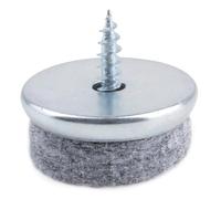 Glissière pour Pied de Meuble a vis avec Feutre O 24mm Gris