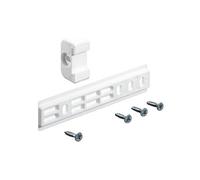 Glissière pour porte de réfrigerateur encastrable, plastique, coloris blanc