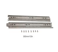 Glissiere Pour Tiroir 1 Pair Drawer Slides 304 Stainless Steel Thickened Hydraulic Damping Buffer Slide Silent Furniture Hardware Accessories pour tiroirs(18inch)