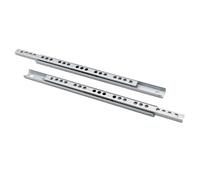 Glissiere Pour Tiroir 1 paire de glissières de tiroir en acier inoxydable de 8 à 16 pouces, 17 mm de large, deux sections, glissière ultra-étroite Mmini, rail de goulotte bidirectionnel for armoire en