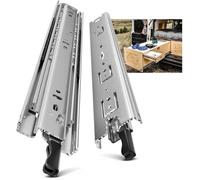 Glissiere Pour Tiroir Charge Lourde 500 mm Avec Serrure Pour Camping Car Van Latéral 20 inch (500 mm) With Lock