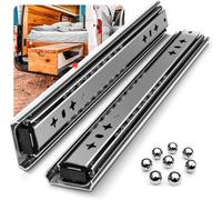 Glissiere pour Tiroir Charge Lourde Avec Amortisseur Coulisse Tiroir 120kg Capacité de Charge Roulement à Billes 1 paire（30cm）