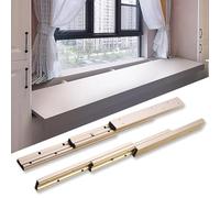 Glissiere pour Tiroir Charge Lourde Extension Complète 350/450/550/650/750 mm, Rail Coulissant pour Baie Vitrée/D'extension de Bureau/D'îlot de Cuisine, Coulisse Tiroir 80 kg(650 mm/25.6 in)