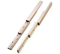 Glissiere pour Tiroir en Alliage D'aluminium de 2,5 mm - Rail Tiroir Coulissant - Coulisse Tiroir Charge Lourde Sortie Totale 350/450/550/650/750 mm Capacité de Charge de 80 kg(450 mm/17.7 in)