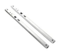 Glissiere Pour Tiroir Micro Guide steel Ball 2 Sections 17 Wide Steel Fold Slide Cabinets Drawer pour Tiroir(406mm)