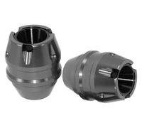 glissière protection cadre Pour PCX 125 150 160 PCX125 PCX160 Moto Avant Protection Antichute De Roue Châssis Anti-collision(Titanium)