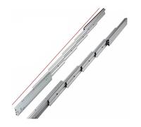Glissière télescopique en aluminium for tables pliantes dissimulées - Charnière de rail de guidage de tiroir, résistante à l'érosion, extension complète(Open 1270mm)