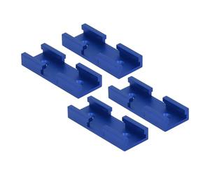 Glissière Transversale De Rail En T, 4 Pièces De Croisement De Rail En T En Aluminium Pour Le Bricolage (Bleu)
