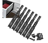 Glissières à roulement, Structure en Acier épaissie, glissières de tiroir à Montage latéral, Fonctionnement Fluide, glissières à roulement à Billes à Extension complète, pour Armoire d'angle,