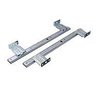 Glissières d'armoire à montage latéral Glissière de meuble silencieuse for clavier d'ordinateur, rail bureau, tiroir, boule roulement, support inférieur levage, pièce quincaillerie(35mm)