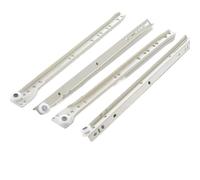 Glissières d'armoire à montage latéral Glissières de tiroirs Deux rails d'armoire Épaississement la goulotte table d'ordinateur Armoires à vêtements Clavier Poulie rouleaux Meubles(16inch(40cm))