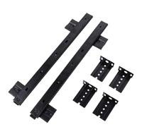 Glissières d'armoire à montage latéral Rail de tiroir for clavier bureau, plateau, rail coulissant, réglable en acier for montage latéral, for ordinateur sous le