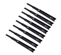 Glissières de glissière 12 pouces (30 cm) en acier NUZAMAS 4 paires de glissières à tiroir pour roulement à billes, extension complète pour le côté des tiroirs