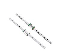 Glissières de guidage de mouvement linéaire en mét 2 guides linéaires + 2 rails coulissants MGN9H 100 mm -850 mm for pièces d'imprimante 3D axes X/Y/Z(450mm)