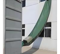 Glissières de manutention de cargaison, goulotte en toile imperméable avec résistance à l'abrasion et œillet pour le déchargement d'entrepôt et les applications de toit