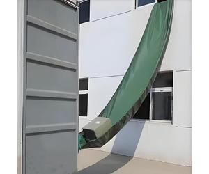 Glissières de manutention de cargaison, goulotte en toile imperméable avec résistance à l'abrasion et œillet pour le déchargement d'entrepôt et les applications de toit