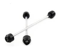 Glissières De Protection Roue pour Fourche D'essieu Avant Et Arrière Moto, Accessoires pour CBR600RR 2005-2015 CBR 600 RR(Noir)