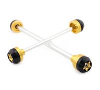Glissières De Protection Roue pour Fourche D'essieu Avant Et Arrière Moto, Accessoires pour CBR600RR 2005-2015 CBR 600 RR(Gold)