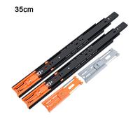 Glissières de roulement en acier à amortisseur hydraulique, pour placard, clavier, tiroir